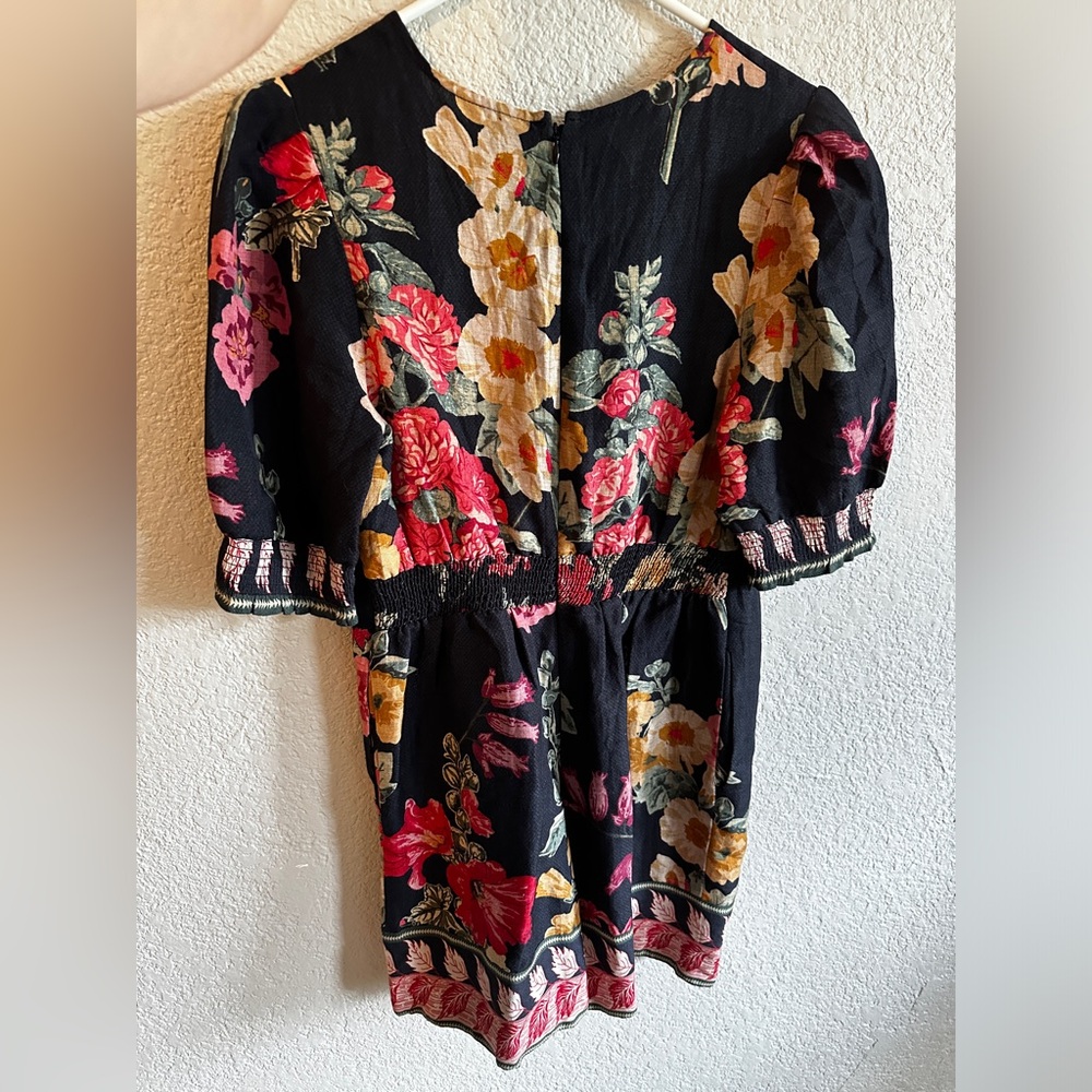 Anthropologie Ranna Gill V-Neck Printed Romper XS - Picture 7 of 7